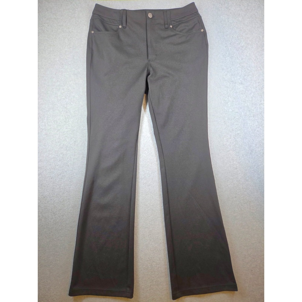 Simply Vera Vera Wang Womens Black Bootcut Stretch Pants Size L RN 73277